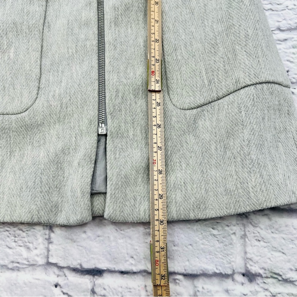 Zara Basic Longline Blazer Jacket Mid Length XS G… - image 8